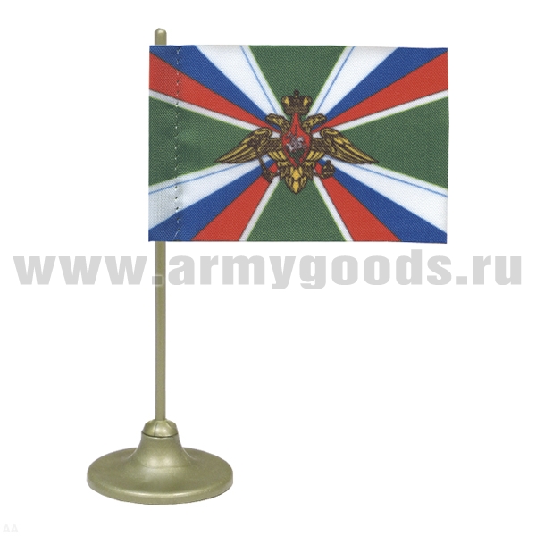 Флажок миниат. на подставке с липуч. (4,5х7 см) ФПС РФ