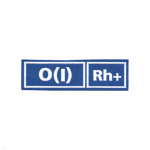 Нашивка на грудь пластизол. Гр. кр. О (I) положит. (голуб.)