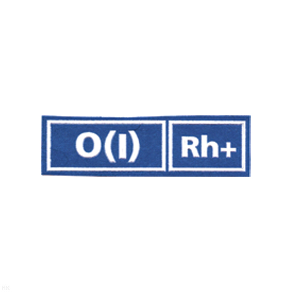 Нашивка на грудь пластизол. Гр. кр. О (I) положит. (голуб.)
