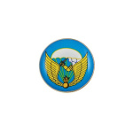 Значок мет. 98 гв. ВДД (мал., круглый, смола, на пимсе) эмблема нов/обр