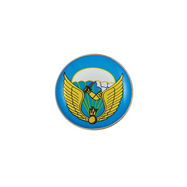Значок мет. 98 гв. ВДД (мал., круглый, смола, на пимсе) эмблема нов/обр