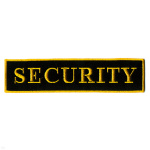 Нашивка на спину вышит. Security