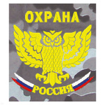 Футболка с вышивкой на груди Охрана (сова) сер. КМФ
