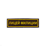 Нашивка на грудь пластизол. Лицей милиции