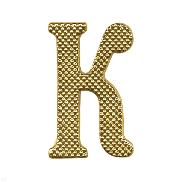 Буква на погоны пласт. "К" зол. (бол.)