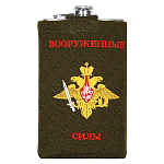 Фляга нерж/ст в вышитом чехле ВС