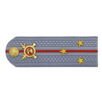 Погоны Полиции (ОВД) на голубую рубашку (без канта), укомпл. мет. фурнитурой (ст. лейтенант) пластик