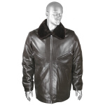 Кртк зим. ВВС (нат.мех) кожаная коричневая (жесткая кожа) (Т)