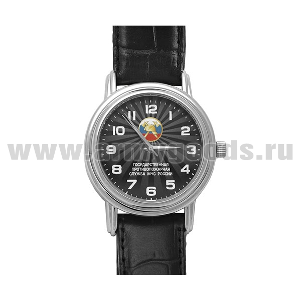 Часы наручные кварцевые "Слава" ГПС МЧС России (цвета циферблата и ремешка в ассортименте)