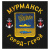 Футболка с вышивкой на груди Мурманск  город-герой, черная