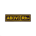 Нашивка на грудь пластизол. Гр. кр. AB (IV) положит. (черн.)