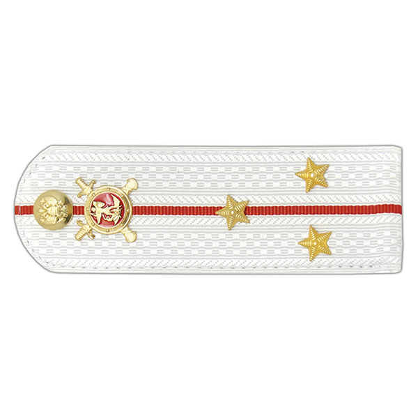 Погоны Полиции (ОВД) на белую рубашку (без канта), укомпл. мет. фурнитурой (ст. лейтенант) пластик