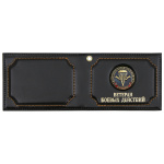 Обложка кожа под удост. Ветеран боевых действий с мет. накладкой ВДВ