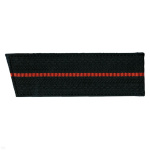 Погоны черные 1 красн. пр. (со скосом) 15,5 см