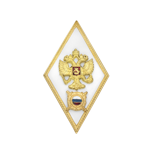 Значок мет. Ромб Академия МВД, хол. эм.