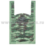 Пакет п/эт малый кмф зел. "флора" двухсторонний (25х45 см) нагрузка 10 кг
