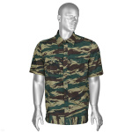 Рубашка форм. офиц. мужская (кор.рук.) "камыш" зеленый р-ры с 47