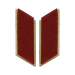Петлицы на воротник суконные на мет. основе (краповые)
