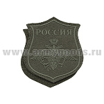 Шеврон пластизолевый НА ПАРАД Космические войска (полевой) на липучке