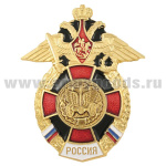 Значок мет. Автомобильные войска (серия Россия (красный крест в венке) ст/обр