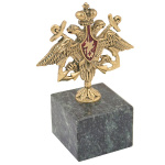 Статуэтка (литье бронза, камень змеевик) орел ВМФ РФ