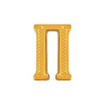 Буква на погоны пласт. "П" зол.