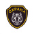 Шеврон пластизолевый Охрана (волк)