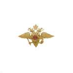Эмбл. на тулью мет. МВД бол.