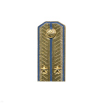 Значок мет. Погончик лейтенант (ВДВ, ВВС) на пимсе, лат.