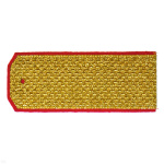 Погоны парад. зол. мет. красн. кант (5,5х13,5 см)