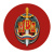Наклейка круглая (d=10 см) МВД (значок)