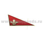 Флажок на берет неуст. (уголок) мет. ВДВ мал. (красный с эмблемой ВДВ)