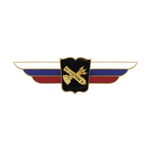 Значок мет. Должностной знак начальника высшего военного училища, проф. образоват. организации и общеобразовательной организации ПВО (№44)