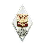 Значок мет. ВА им. Василевского (ромб РФ) гор. эм.