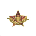 Кокарда мет. Казахстан (звезда и беркут без венка) зол.