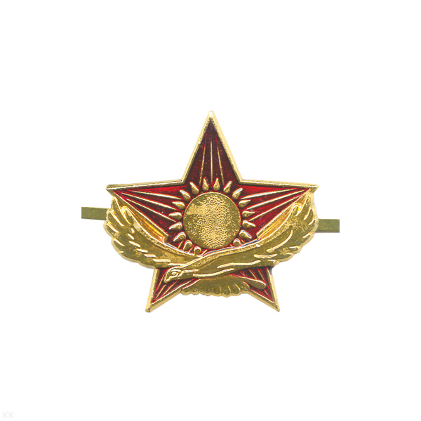 Кокарда мет. Казахстан (звезда и беркут без венка) зол.