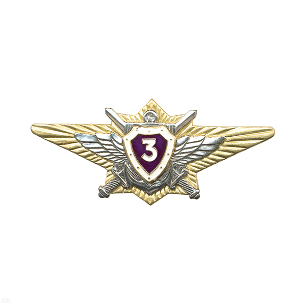 Значок мет. Классность офиц. ВС РФ 3 класс