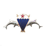 Значок мет. Боевые пловцы (со звездой) литье