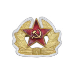 Кокарда мет. СА р/с (в обрамлении из белого шнура) 