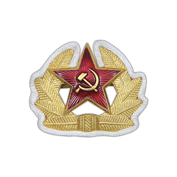 Кокарда мет. СА р/с (в обрамлении из белого шнура) 