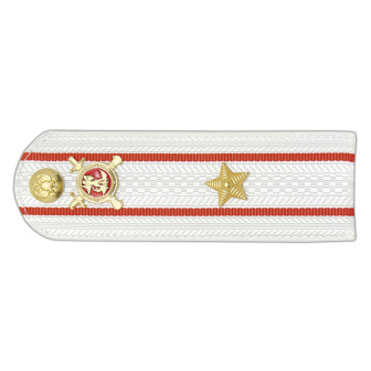 Погоны Полиции (ОВД) на белую рубашку (без канта), укомпл. мет. фурнитурой (майор) пластик