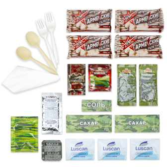 Рацион питания №1 в пакете (ИРП суточный на 3 приема пищи) срок годности до 04.2026