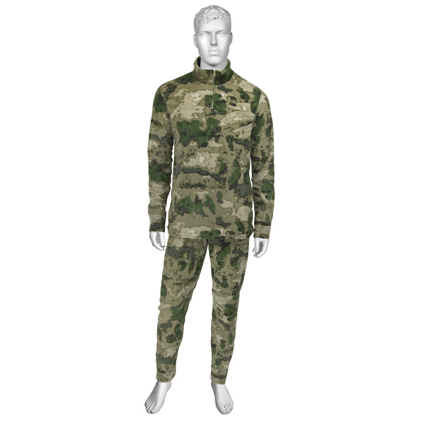 Термобелье флисовое "мох" (A-TACS FG) (фуфайка и кальсоны; 100% ПП) (С-1195) р-ры с 44 по 60