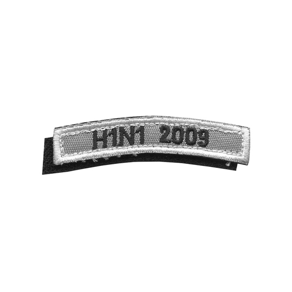 Нашивка на рукав дугов. вышит. H1N1 2009 (на липучке)
