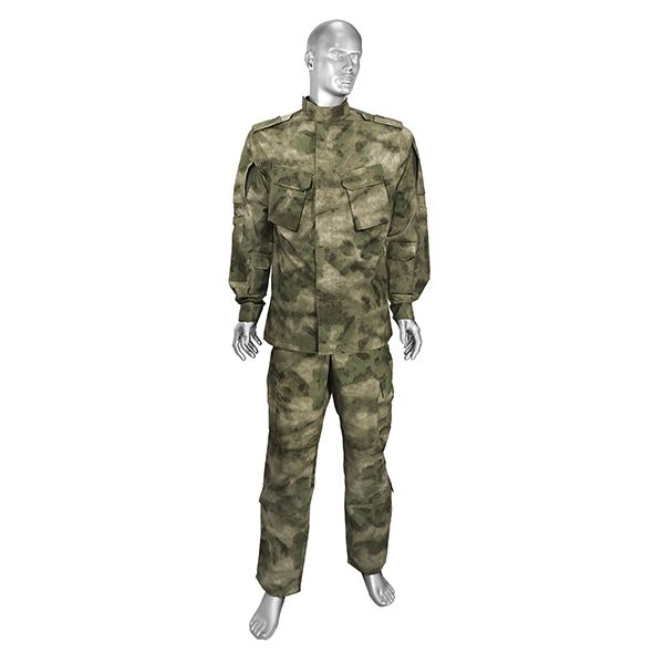 Костюм лет. РГ-1 "мох" (A-TACS FG) (ткань "шлифовка", 100 % хлопок / 50% хлокок, 50 % ПЭ - по наличию на складе) р-ры с 34 по 60