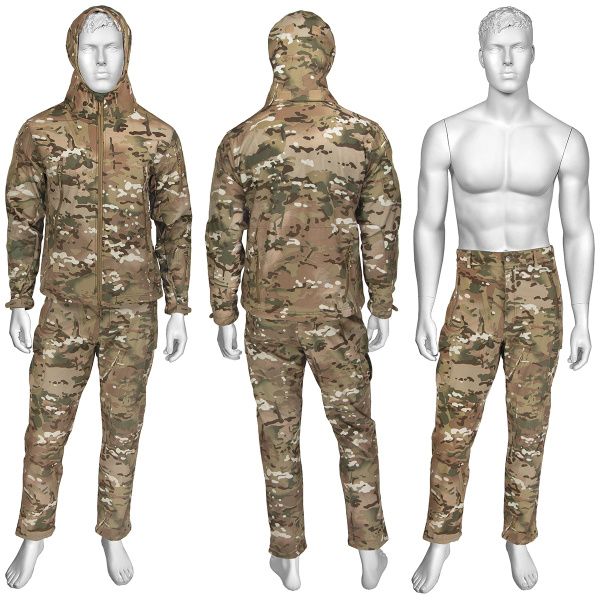 Костюм д/с Софтшелл с флисом "мультикам" М1/М2/SS01-17 по наличию на складе