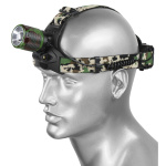 Фонарь налобный (дальность свечения 1000 м) с зарядкой от USB (FA-002M/FA-003M-P50)