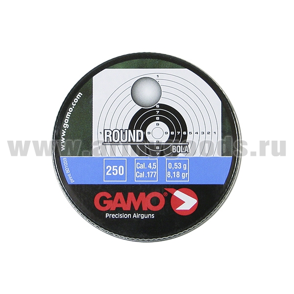 Пули шарик Gamo Round 4,5 мм (250 шт.)