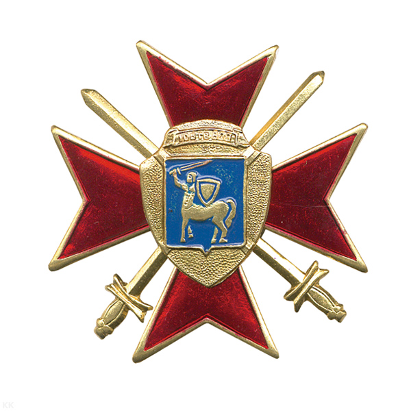 Значок мет. 106 гв. ВДД (серия ВДВ (красн. крест с мечами)