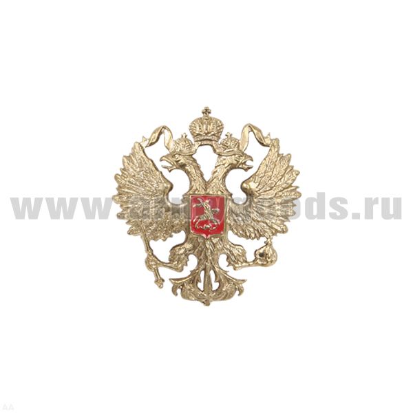 Значок мет. Орел РФ (длина 3.5 см) на пимсе